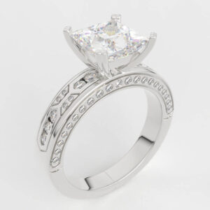 1.5ct Pave Bridal rings 3d model EG-PV-PR-FS-0001
