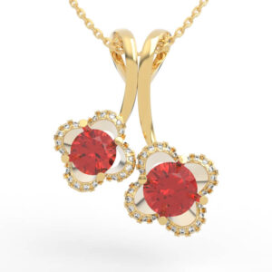 Clover Necklace 3D Model PD-DM-FL-0002