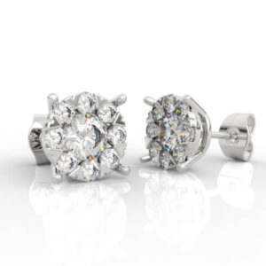 Diamond Studs earrings models ER-PV-RO-FS-0001