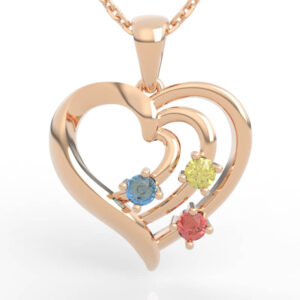 Diamond heart pendant 3d models PD-SP-RO-HS-0004