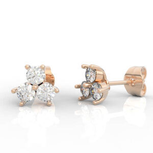 Floral Diamond Studs earrings models ER-PV-RO-FL-0002