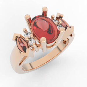 Gemstone Ring Model RG-CB-WR-0001