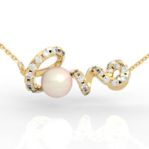 Gold Pearl Pendant 3D model PD-PV-PL-FS-0004
