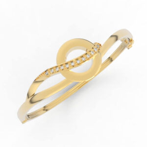 Infinity Diamond Bangle 3D model BR-SP-RO-FS-0001