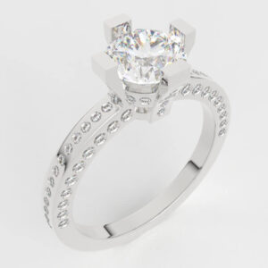 Pave 1ct Diamond Ring 3d model EG-PV-RO-FS-0001