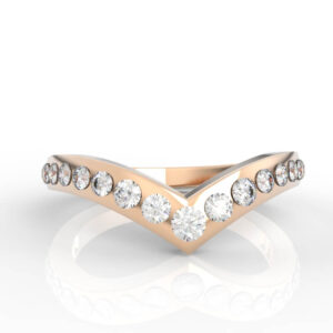 V-Shaped Diamond Ring 3d model RG-PV-RO-FS-0001