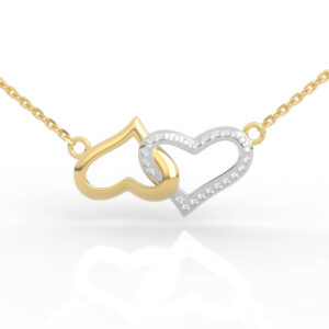 heart pendant necklace model PD-SP-RO-HS-0001