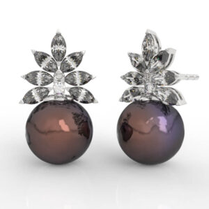 pearl diamond earrings models ER-PV-PL-MQ-0001