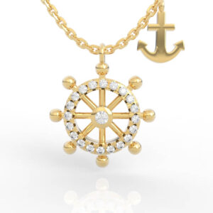 ship wheel necklace models PD-PV-DM-FS-0001