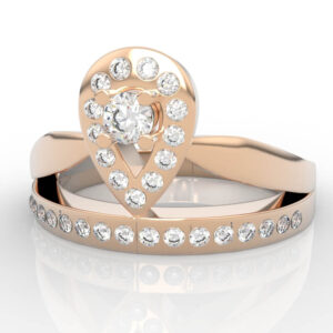 teardrop halo wedding ring model RG-PV-RO-FS-0003