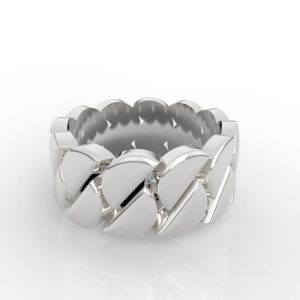 Chain link ring 3d jewelry model RG-NP-NG-FS-0004