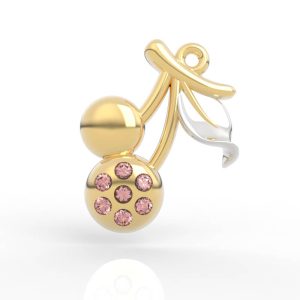 Cranberry necklace Charms jewelry 3d model AC-SP-RO-FL-0001