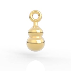Gourd Necklace Luck Charm Jewelry 3D Model AC-NP-NG-FL-0001