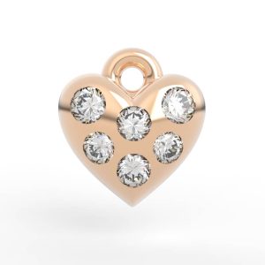 Heart Charm Bracelets 3D Jewelry Model AC-PV-RO-HS-0001