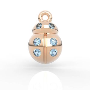Ladybug Charm pendant 3d jewelry models AC-PV-RO-AN-0004