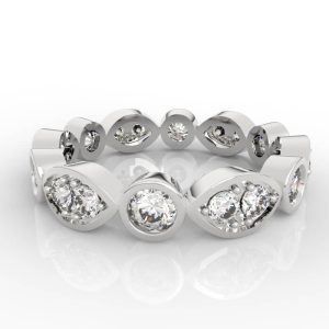 Platinum circular bezel set ring models RG-PV-RO-FS-0008