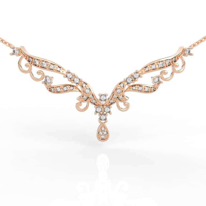 Wing Necklace 3d jewelry models PD-PV-RO-FS-0004