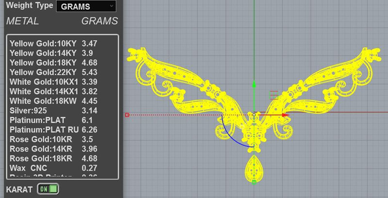 Wing Necklace 3d jewelry models PD-PV-RO-FS-0004
