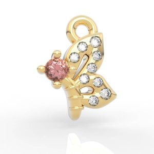 butterfly Charm bracelet 3d jewelry model AC-PV-RO-AN-0002