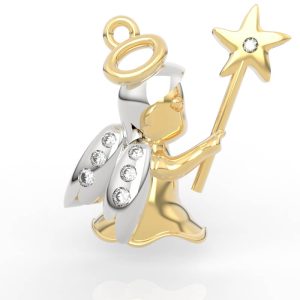 diamond angel pendant jewelry 3d model AC-SP-RO-MH-0002