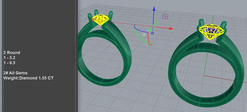 unique engagement rings jewelry 3d model EG-SP-RO-FS-0009