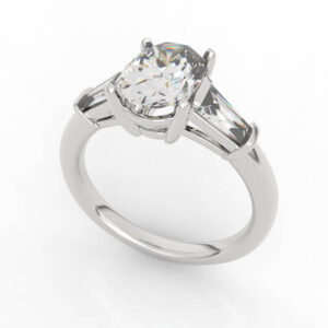 1 carat Oval engagement ring 3d model EG-PV-OV-FS-0001