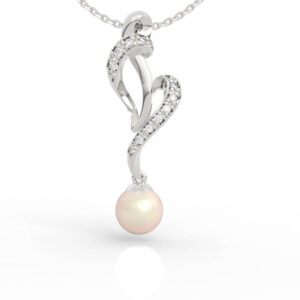 6.5mm pearl necklace pendant jewelry 3d model file PD-SP-PL-FS-0002