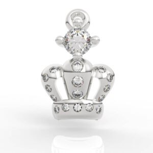 Crown Pendant Diamond Charm Necklace 3D Model File AC-PV-RO-FS-0003
