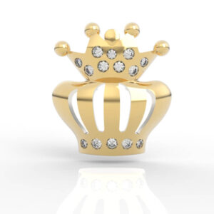 Crown Pendant Royal Charm Bracelet Custom 3D Jewelry Model AC-SP-RO-FS-0002