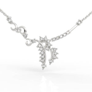 Diamond Tanmaniya Necklace 3d jewelry model PD-PV-RO-FL-0004