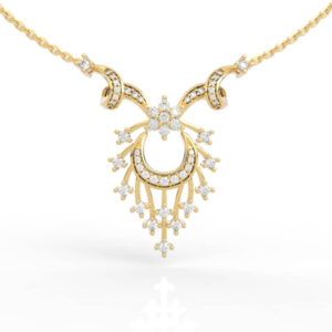 Floral Diamond Pendant Necklace 3d model file PD-PV-RO-FL-0005