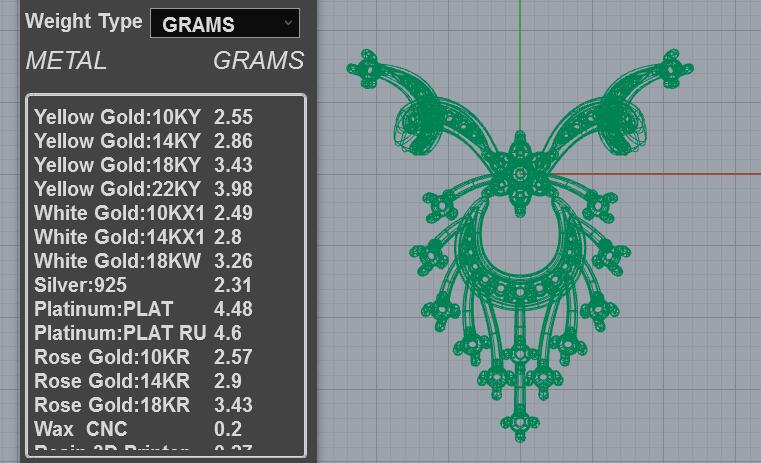 Floral Diamond Pendant Necklace 3d model file PD-PV-RO-FL-0005