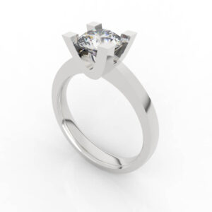 Four-Prong 0.4-0.6 Carat Diamond Ring 3d models EG-SP-RO-FS-0013