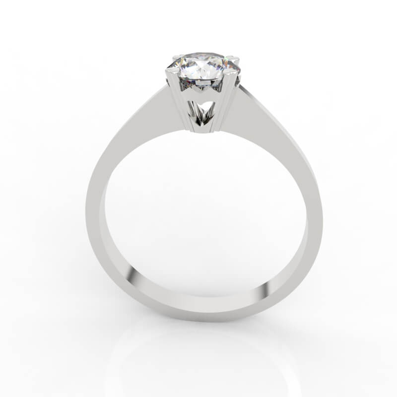 Heart-Prong 0.45 Carat Diamond Ring jewelry 3d models file EG-SP-RO-HS-0002