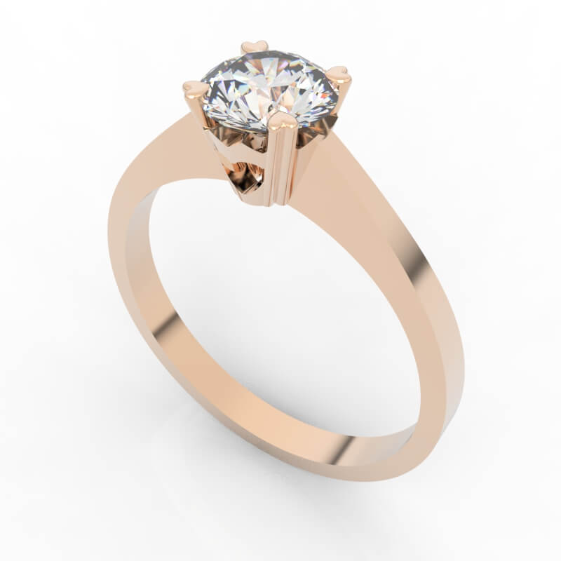 Heart-Prong 0.45 Carat Diamond Ring jewelry 3d models file EG-SP-RO-HS-0002