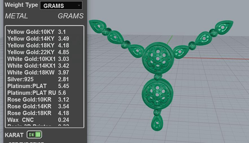 Round Diamond Necklace 3d jewelry models file PD-PV-RO-FS-0006