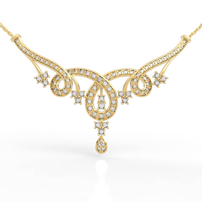 Royal Crown Diamond Necklace Jewelry 3D Model PD-PV-RO-FS-0007