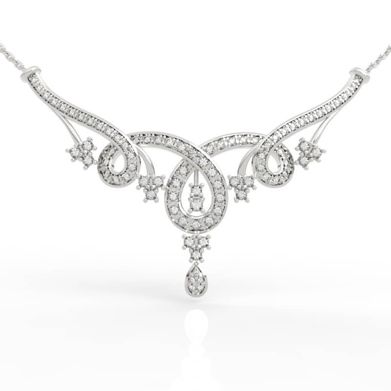 Royal Crown Diamond Necklace Jewelry 3D Model PD-PV-RO-FS-0007
