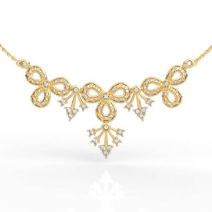Teardrop Diamond Statement Necklace 3D Model File PD-PV-RO-FL-0009