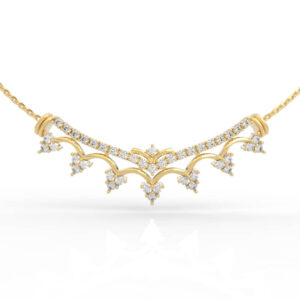 floral diamond necklace 3d jewelry model file PD-PV-RO-FL-0006