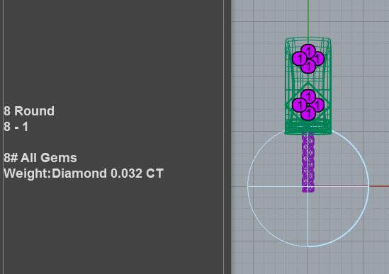 10-11mm pearl necklace with pendant 3d model stl PD-SP-PL-FS-0003