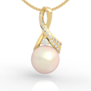 10mm pearl pendant necklace jewelry 3d model file PD-SP-PL-FS-0005