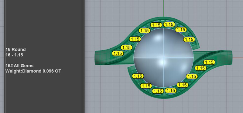 Exquisite 9.5mm pearl proposal ring 3d model for Designers - Image 5