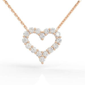 Diamond Heart Necklace 3d model file stl PD-PV-RO-HS-0003