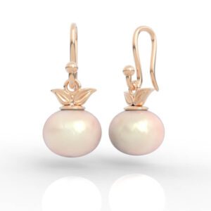 12mm Pearl drop earrings models stl file ER-NP-PL-FL-0001
