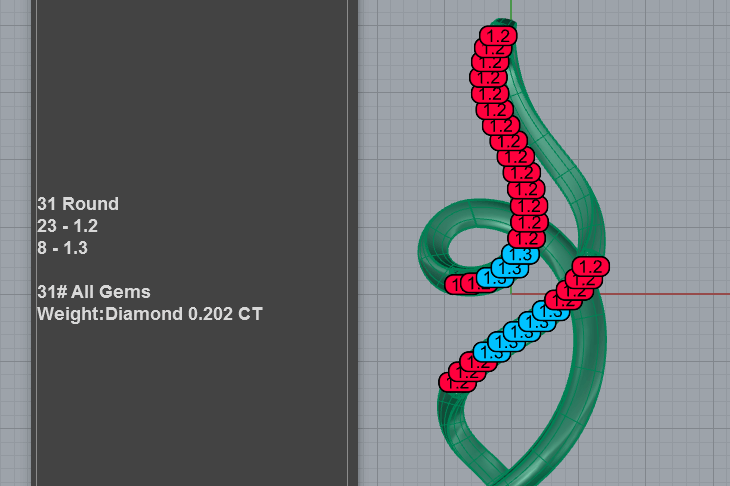 Abstract Diamond Pendant 3d Model File STL PD-SP-RO-FS-0007