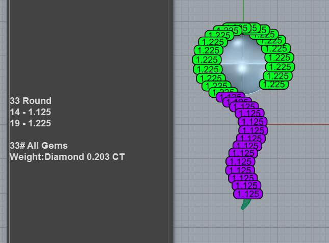 Diamond Accent Pearl Necklace 3D Model File STl PD-PV-PL-FS-0012