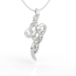 Diamond Twisted Pendant 3D Jewelry Model PD-SP-RO-FS-0006