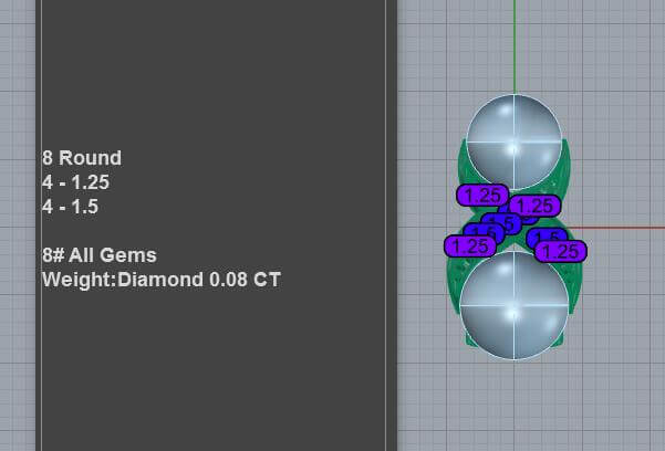 Double Pearl Diamond Earrings 3D Jewelry Model File ER-PV-PL-FS-0007