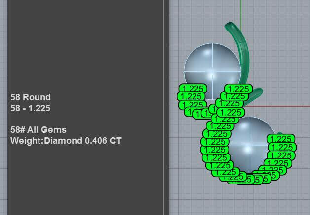 Double Pearl Pendant 3d Jewelry Model PD-PV-PL-FS-0011